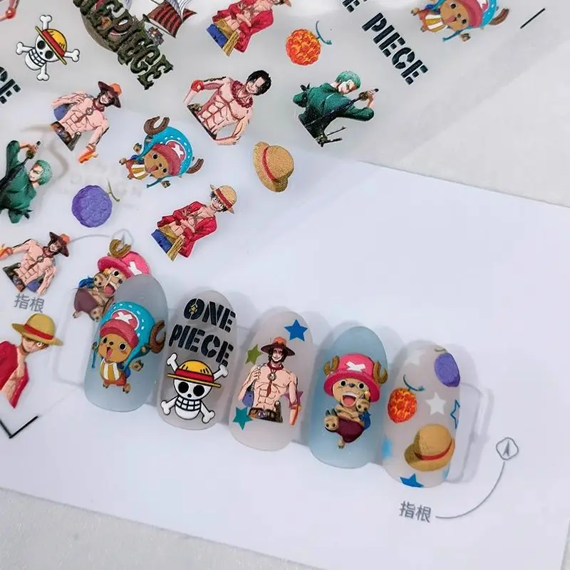 Nail Art Zoro One Piece - One Piece New Cartoon Luffy Chopper