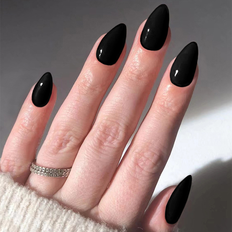 Nail Art Simple - 24pcs Solid Color False Nails Sets