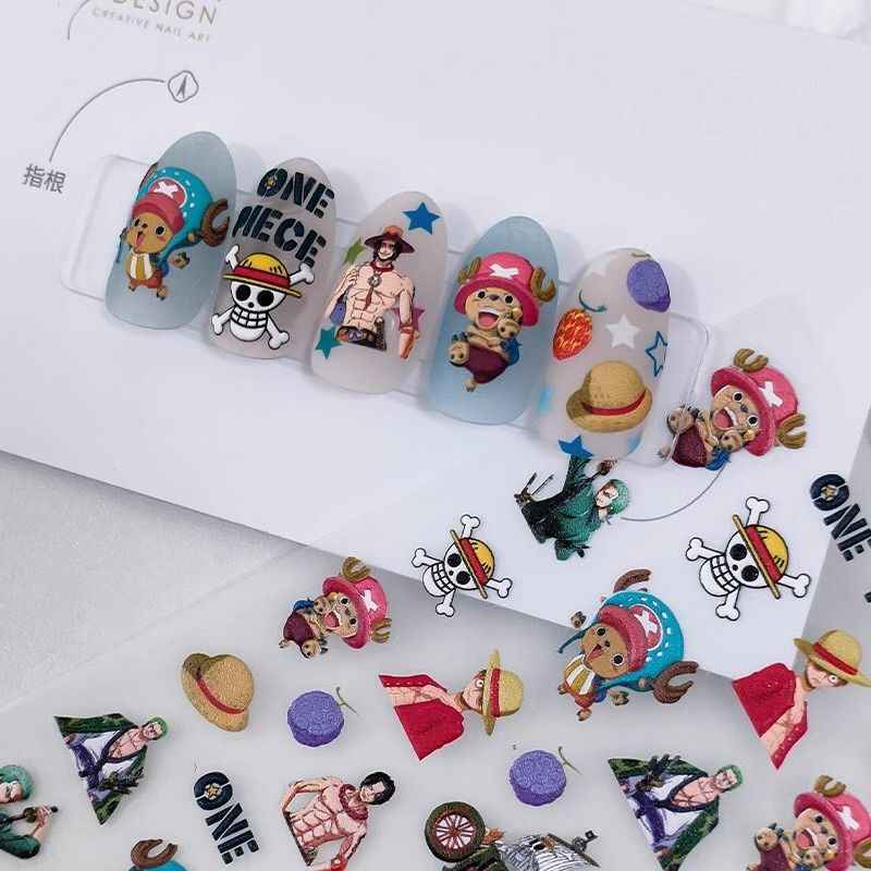 New One Piece Monkey· D·Luffy  - Nail Art Zoro One Piece review and price