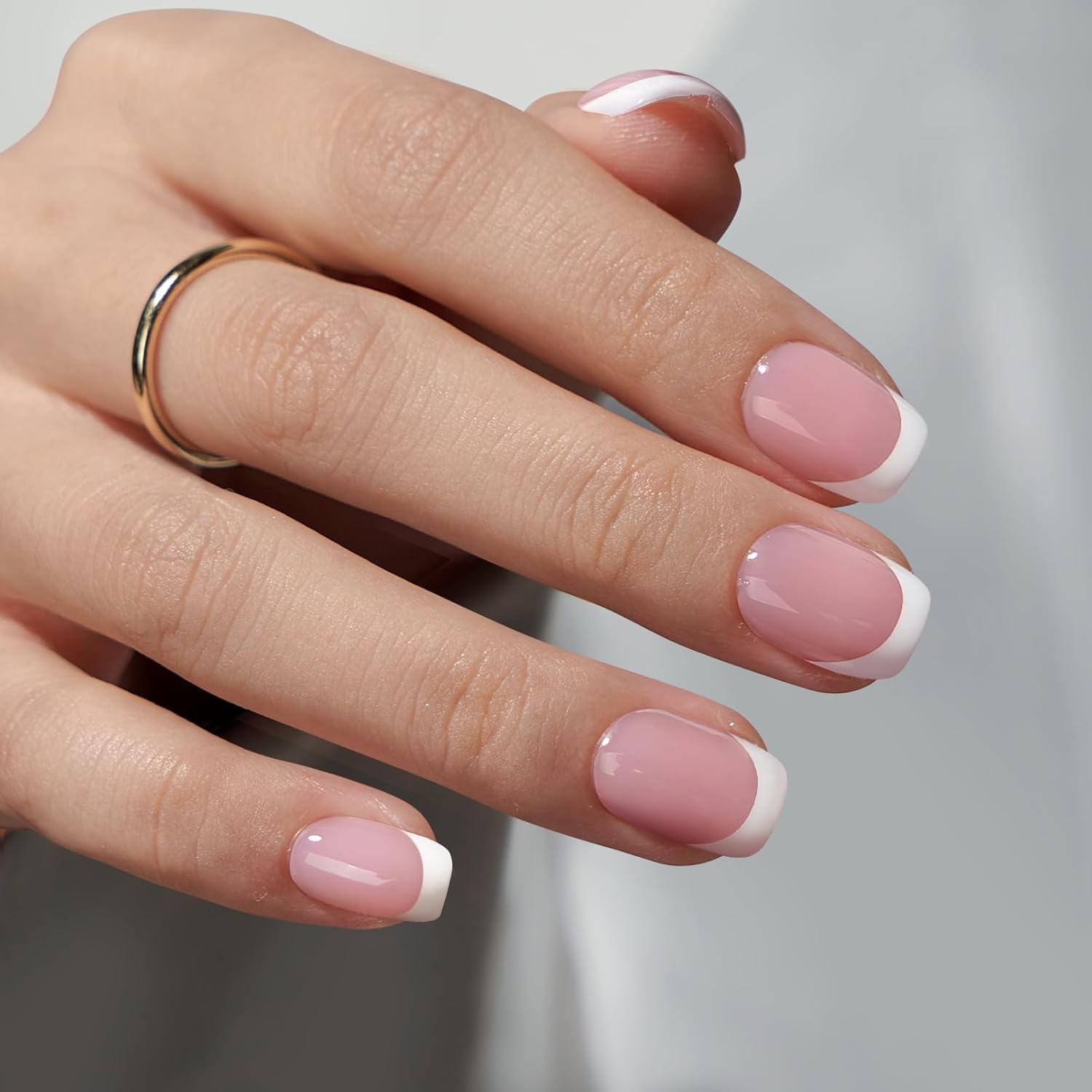 24PCS Short Square White Franc - Nail Art France review and price