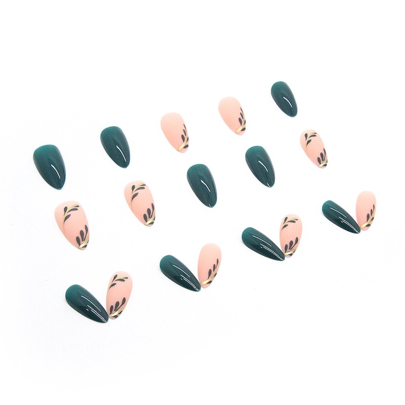 24P/Set Medium-length Almond P - Nail Art Simple review and price