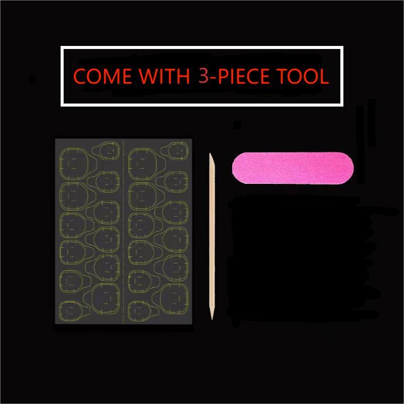 10Pcs Blue Cat Eye French Shor - Nail Art Simple review and price