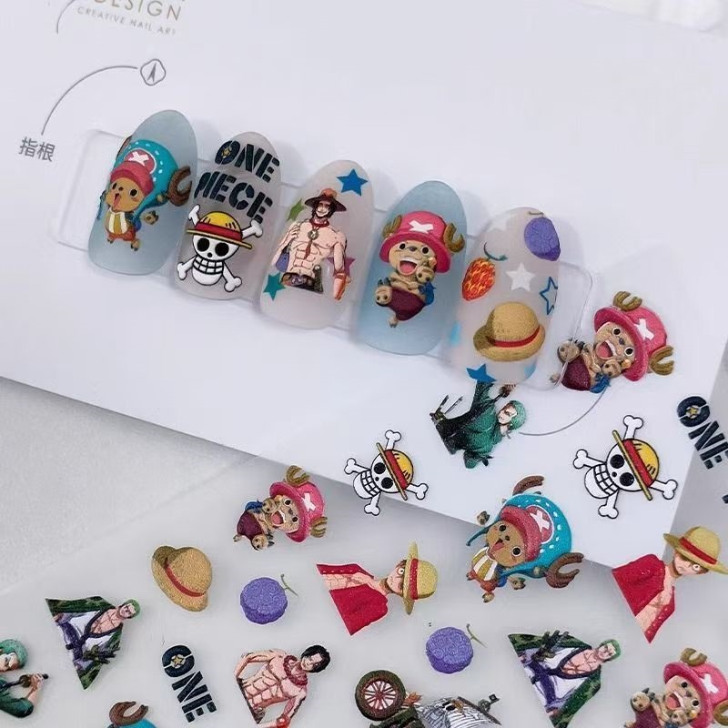 One Piece Luffy Zoro Chopper A - Nail Art Zoro One Piece review and price