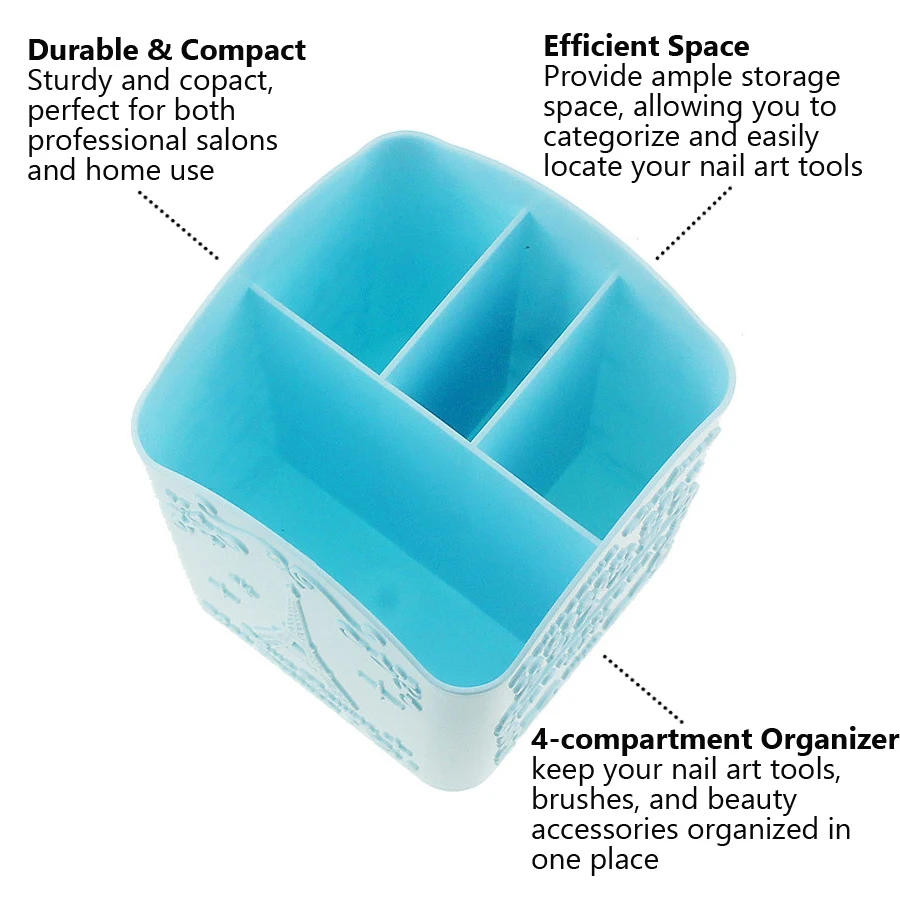 4-Compartment Nail Art Brush H - Nail Art Simple review and price