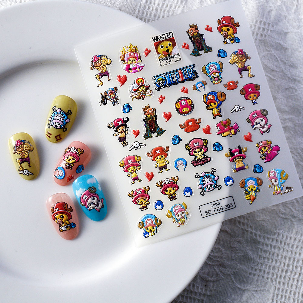 1PCS One Piece Cartoon Nail St - Nail Art Zoro One Piece review and price