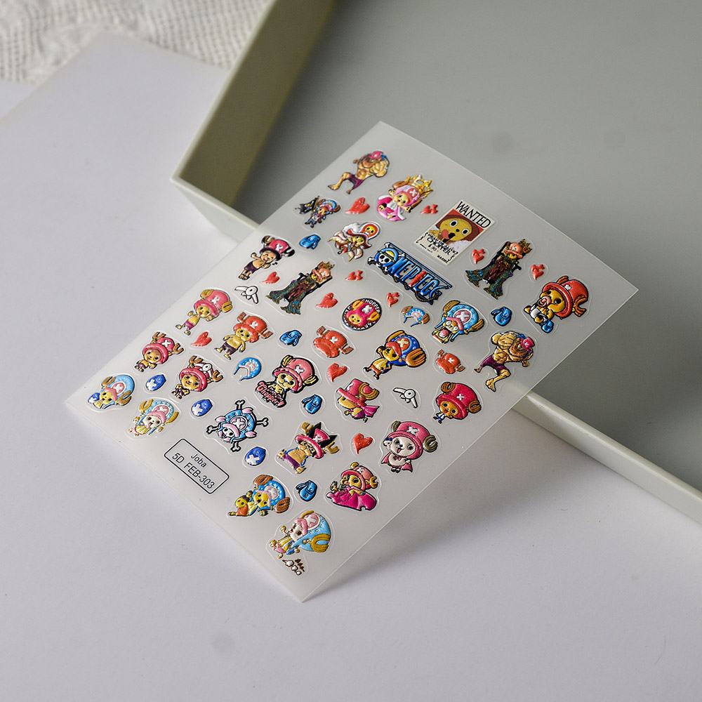 1PCS One Piece Cartoon Nail St - Nail Art Zoro One Piece review and price