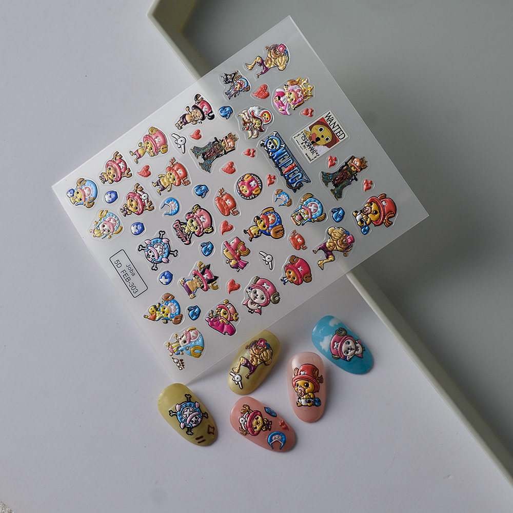 1PCS One Piece Cartoon Nail St - Nail Art Zoro One Piece review and price