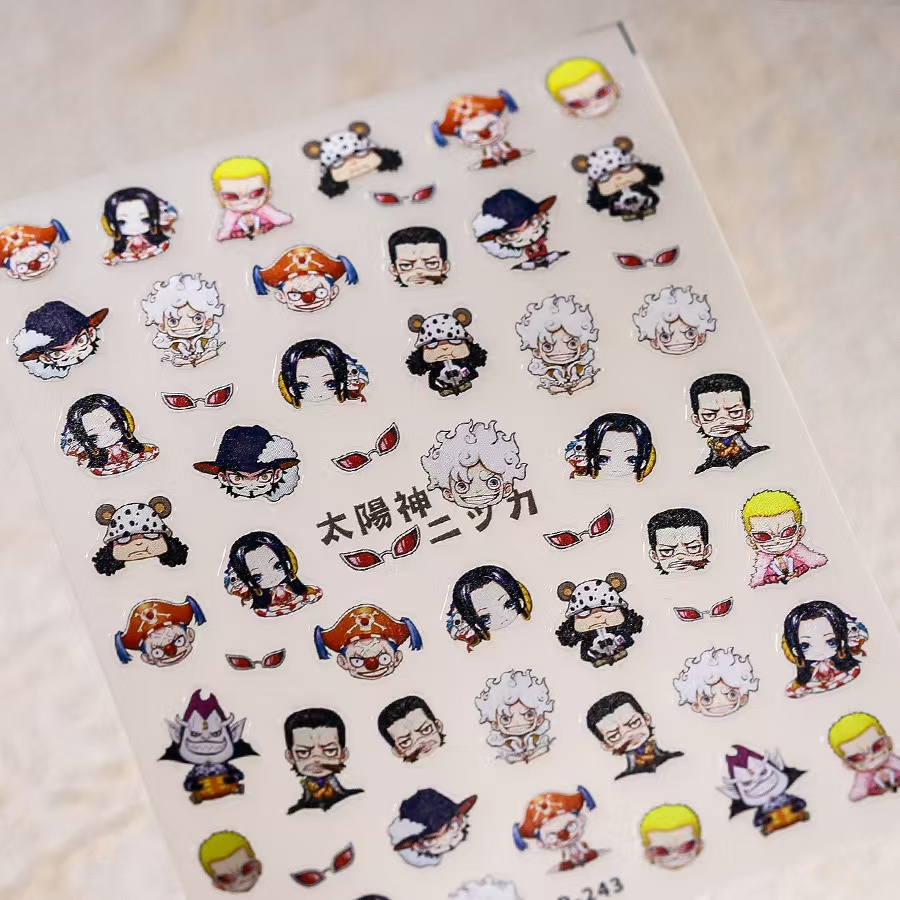 1PCS 5D New One Piece Nail Sti - Nail Art Zoro One Piece review and price