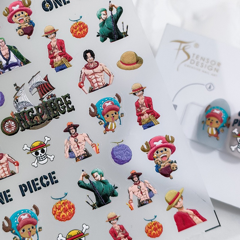 1PCS 5D New One Piece Nail Sti - Nail Art Zoro One Piece review and price