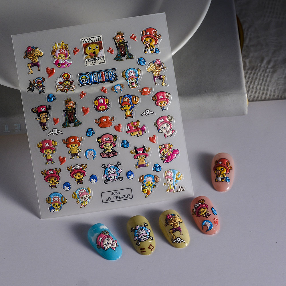 1PCS 5D Portable ONE PIECE Nai - Nail Art Zoro One Piece review and price