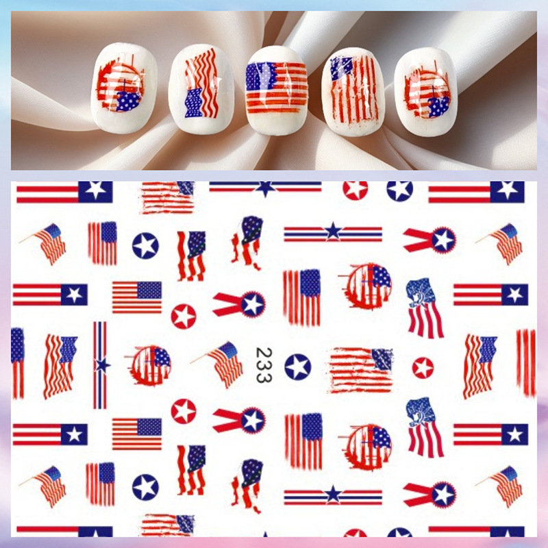1Sheet 4th of July Nail Sticke - Nail Art France review and price