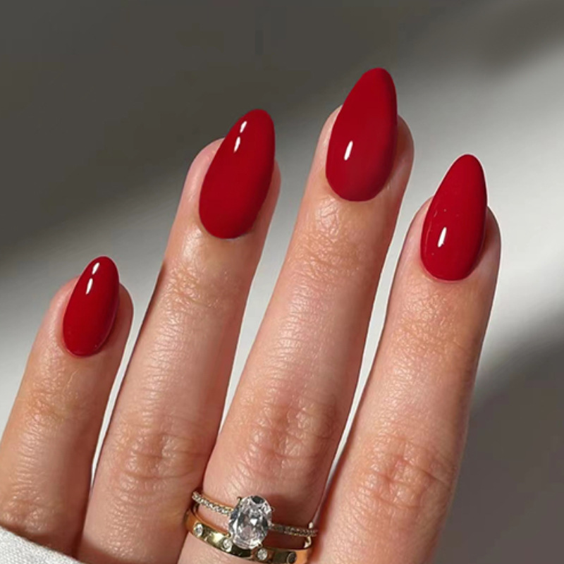 24pcs Solid Color False Nails  - Nail Art Simple review and price
