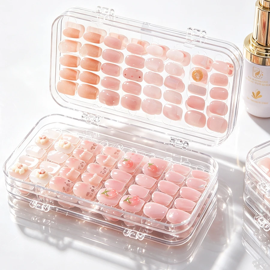 Clear Foldable Press On Nail S - Nail Art Simple review and price