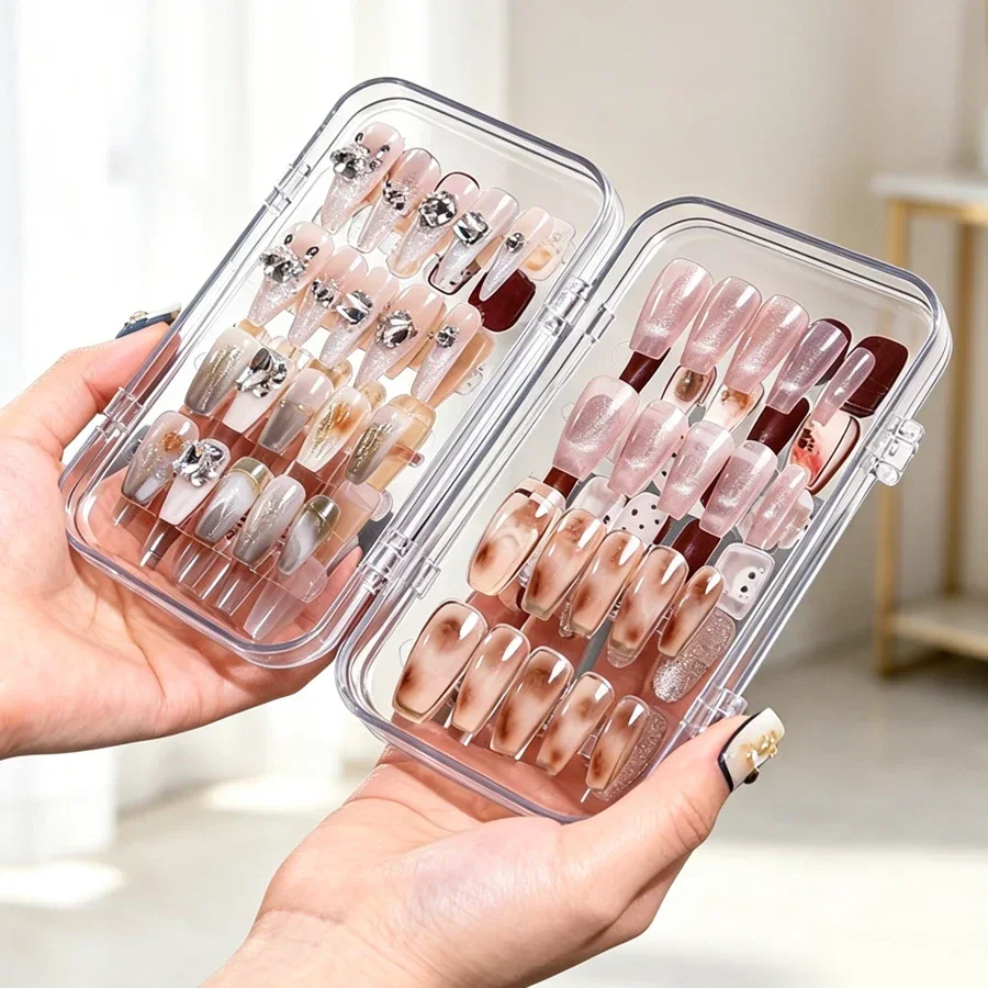 Clear Foldable Press On Nail S - Nail Art Simple review and price