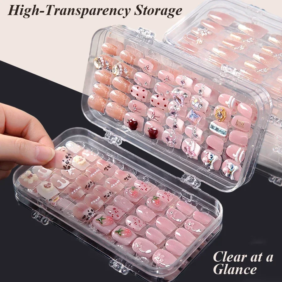 Clear Foldable Press On Nail S - Nail Art Simple review and price