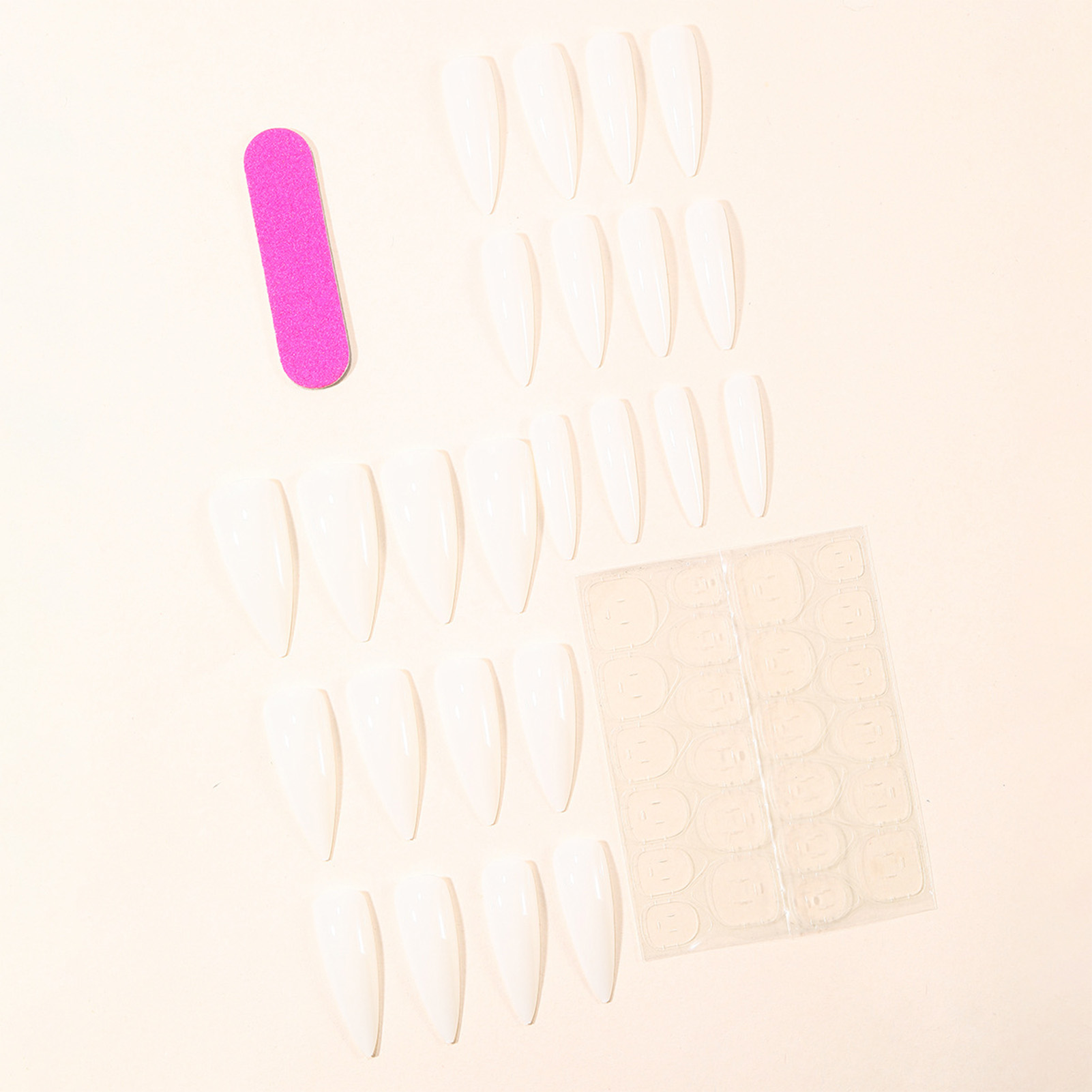 24pcs Simple Milky White False - Nail Art Simple review and price