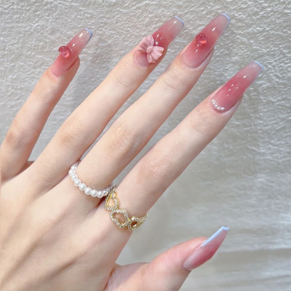 24Pcs/Box Blush France T Long  - Nail Art France review and price