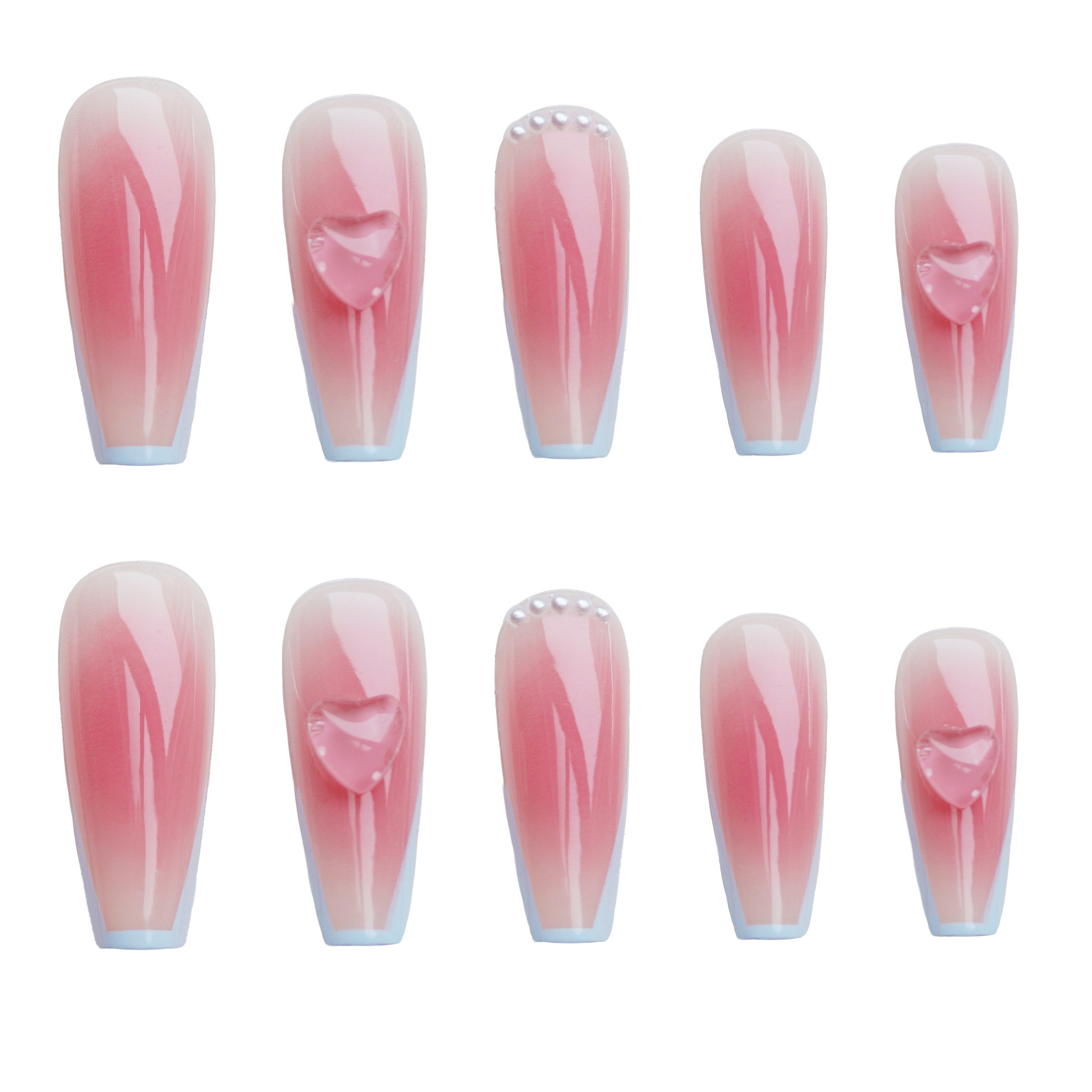 24Pcs/Box Blush France T Long  - Nail Art France review and price