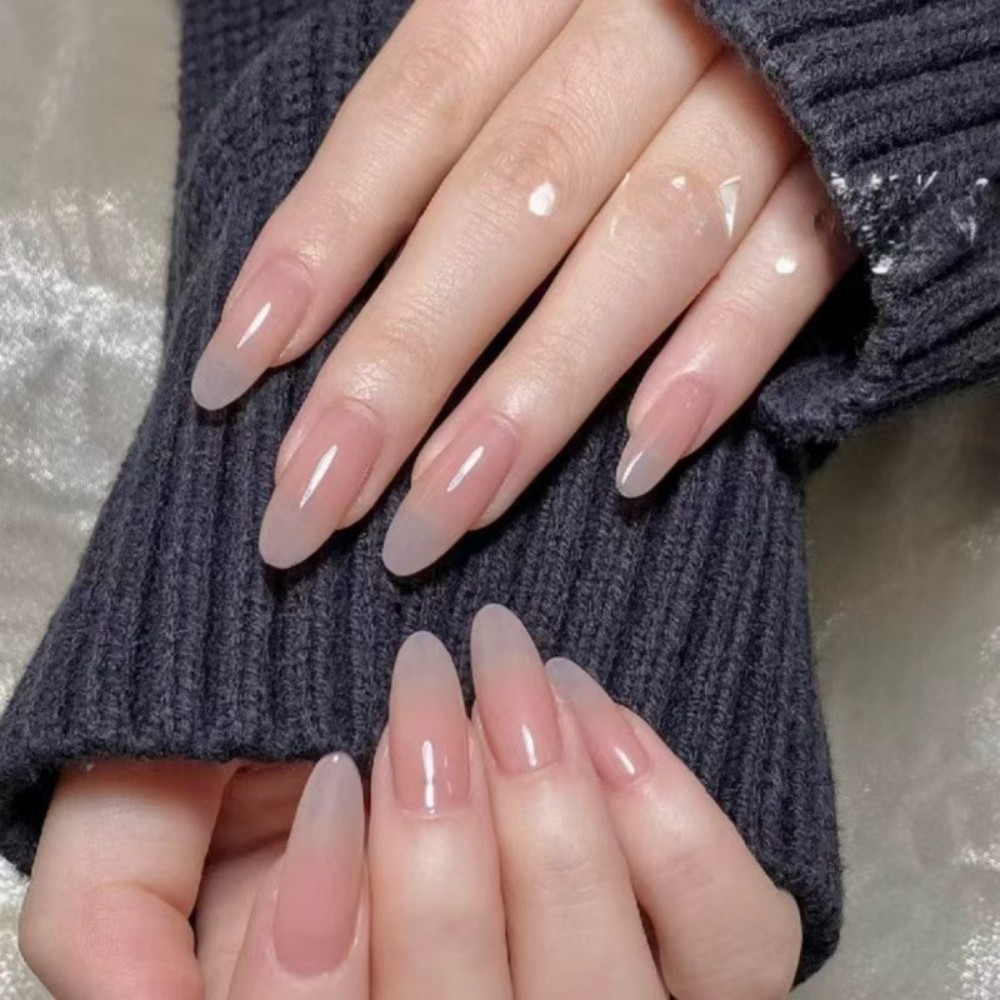 24Pcs Matte Nude Fake Nail Fas - Nail Art Simple review and price